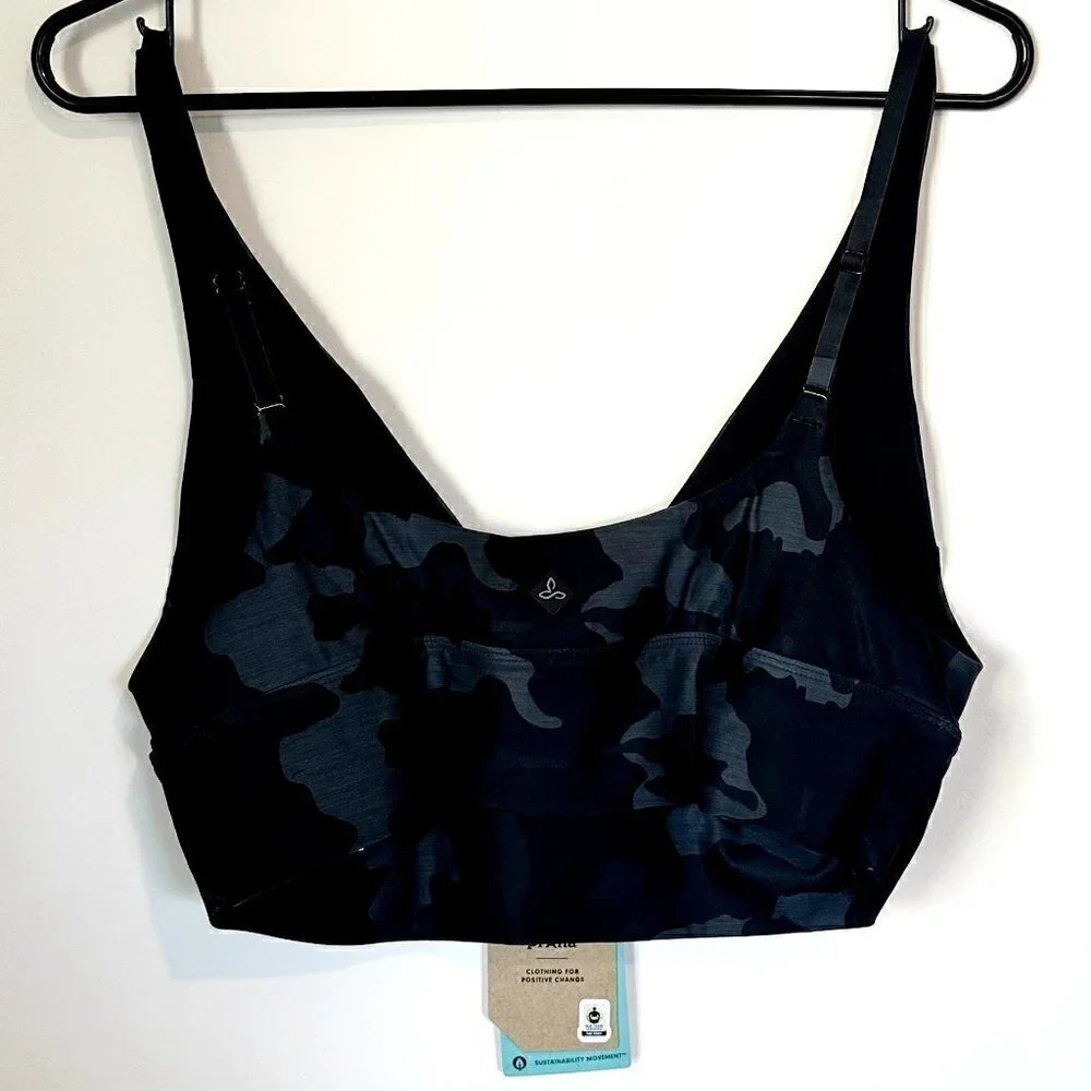 NWT Prana Layna Brami in Black Camo - Size Medium - Picture 9 of 9